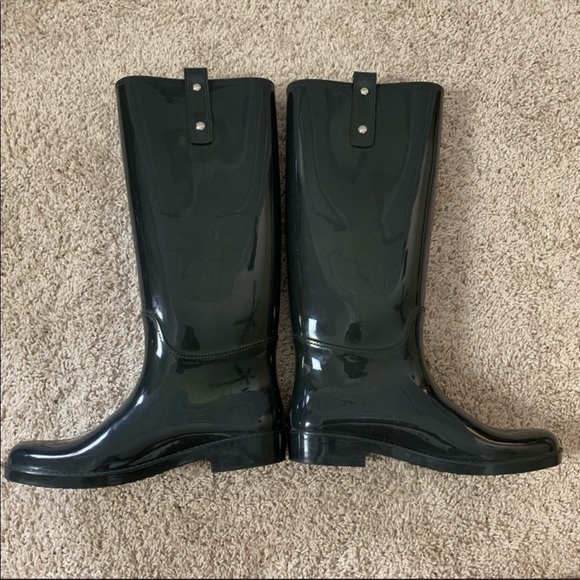 Coach Tasha Shiny Rainboots Size 8 - Picture 6 of 6